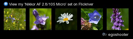 egoshooter - View my 'Nikkor AF 2.8/105 Micro' set on Flickriver