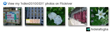 hidelafoglia - View my 'hdknr20100531' photos on Flickriver