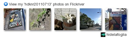 hidelafoglia - View my 'hdknr20110713' photos on Flickriver